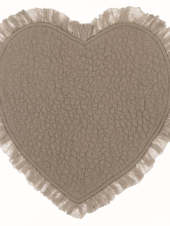 Tovaglietta Cuore Tortora 