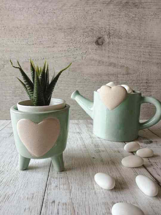 Vasetto decoro cuore 