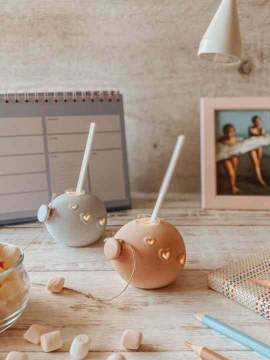 Diffusore di profumo azzurro con Led 