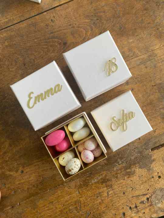 Box confettata personalizzato 