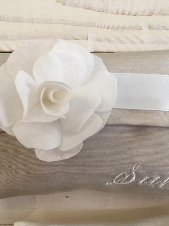 Busta personalizzata con nome + rosa in carta 