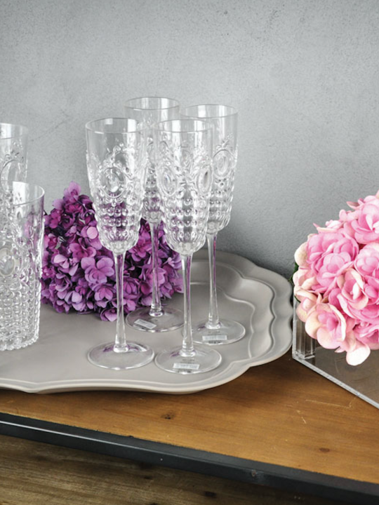 Set 6 flute champagne 