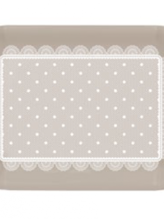 Vassoietto rettangolare beige 