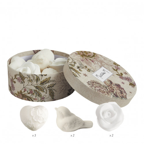 Fogli Di Sapone A Forma Di Cuore Profumo Rosa - Scatola Da 30 Lavorati